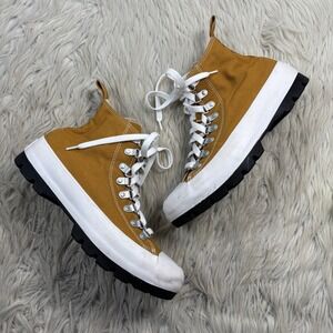 Converse Women's 9 Mustard Chuck Lugged Platform Sneakers Cool Girl Dopamine